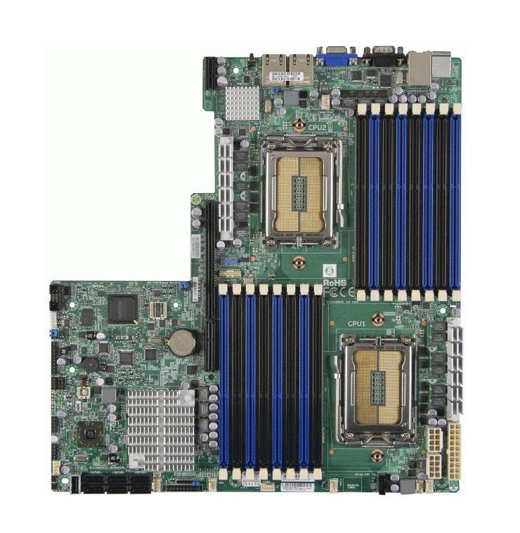 MBD-H8DGU-O SuperMicro Socket G34 AMD SR5670 + SP5100 Chipset AMD Opteron 6100 Series Processors Support DDR3 16x DIMM 6x SATA3 6.0Gb/s Extended-ATX Server Motherboard (Refurbished)