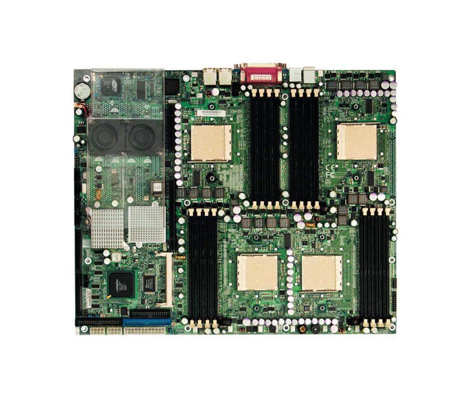 MBD-H8QC8+O SuperMicro H8QC8+ Quad Socket 940 Nvidia nForce Pro 2200 + AMD 8132 Chipset AMD Opteron Processors Support DDR 4x DIMM 4x SATA 3.0Gb/s Proprietary Server Motherboard (Refurbished)