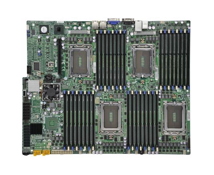 MBD-H8QGI-F-B SuperMicro H8QGI-F Quad Socket 1944 AMD SR5690 + SP5100 Chipset AMD Opteron 6000 Series Processors Support DDR3 32x DIMM 6x SATA2 3.0Gb/s SWTX Server Motherboard (Refurbished)