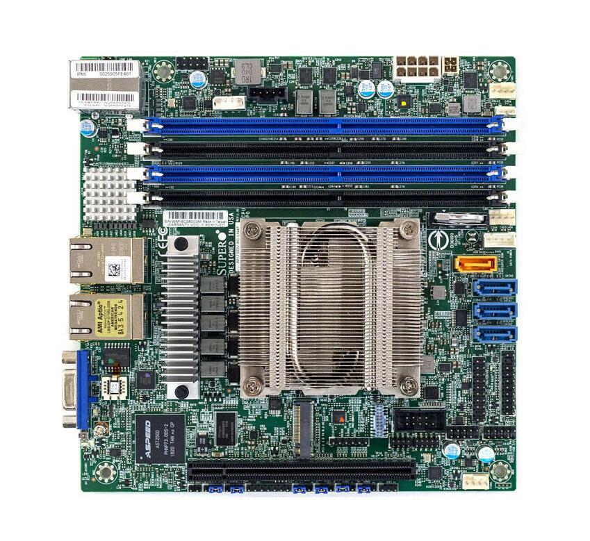 MBD-M11SDV-8CT-LN4F SuperMicro M11SDV-8CT-LN4F System On Chipset AMD EPYC 3201 Processors Support DDR4 4x DIMM 4x SATA3 6.0Gb/s Mini-ITX Motherboard (Refurbished)