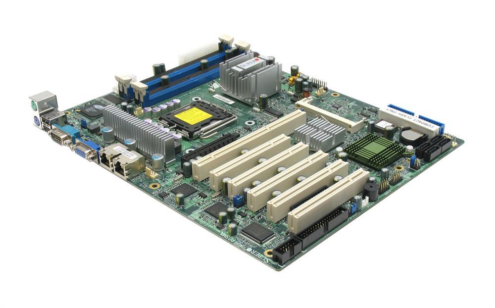 MBD-PDSMA-E+-O SuperMicro Socket LGA775 Intel 3010 Chipset Xeon 3200/3000 Series / Core 2 Quad/Duo Extreme / Pentium D/ Pentium Extreme Series/ Pentium D/ Pentium 4/ Celeron D Processors Support DDR2 4x DIMM 4x SATA 3.0Gb/s ATX Server Motherboard (Refurbished)