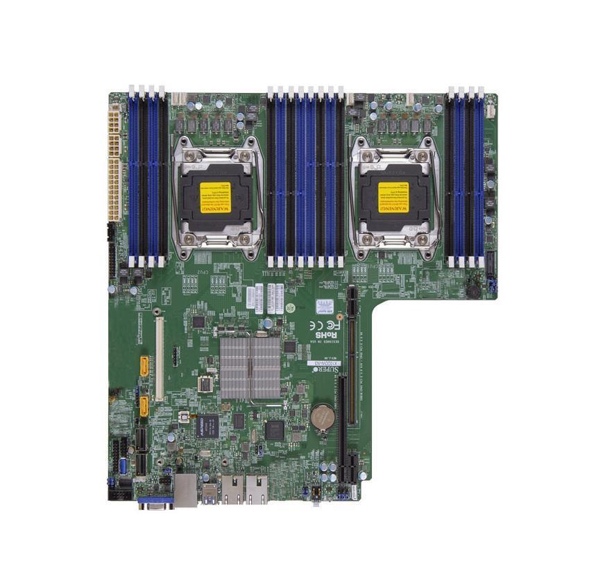 MBD-X10DDW-I3-O SuperMicro Dual Socket R3 LGA 2011 Xeon E5-2600 v4 / v3 Intel C612 Chipset DDR4 16 x DIMM 10 x SATA 6Gbps Proprietary WIO Server Motherboard (Refurbished)