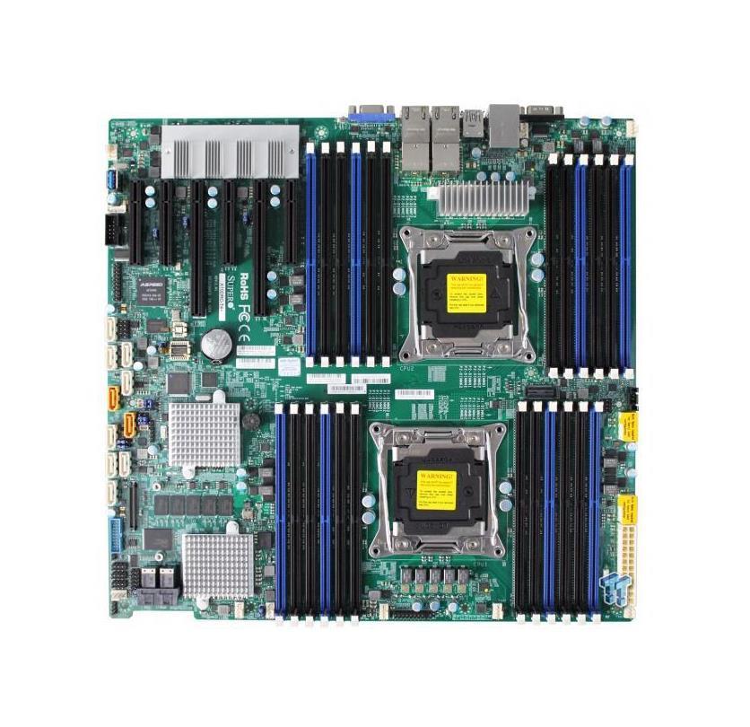 MBD-X10DRC-T4+ SuperMicro X10DRC-T4+ Dual Socket R3 LGA 2011 Intel C612 Chipset Xeon E5-2600 v4/v3 Processors Support DDR4 24x DIMM 10x SATA 6.0Gb/s Enhanced Extended-ATX Server Motherboard (Refurbished)