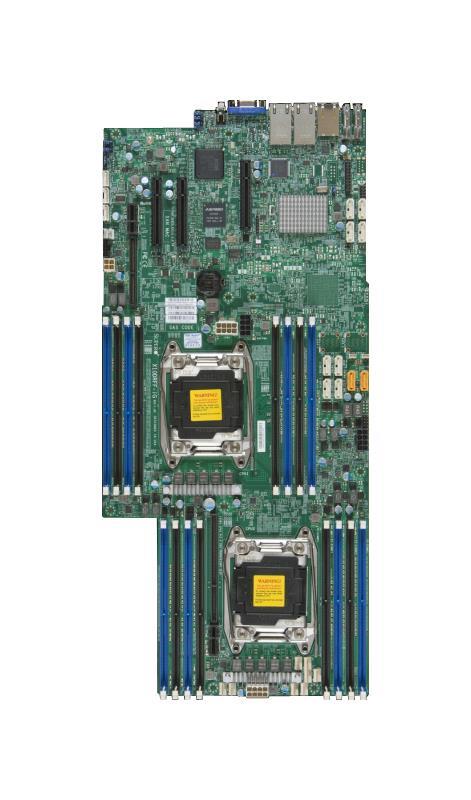 MBD-X10DRFF-ITG SuperMicro X10DRFF-iTG Dual Socket R3 LGA 2011 Intel C612 Chipset Xeon E5-2600 v4/v3 Processors Support DDR4 16x DIMM 10x SATA3 6.0Gb/s Proprietary Server Motherboard (Refurbished)