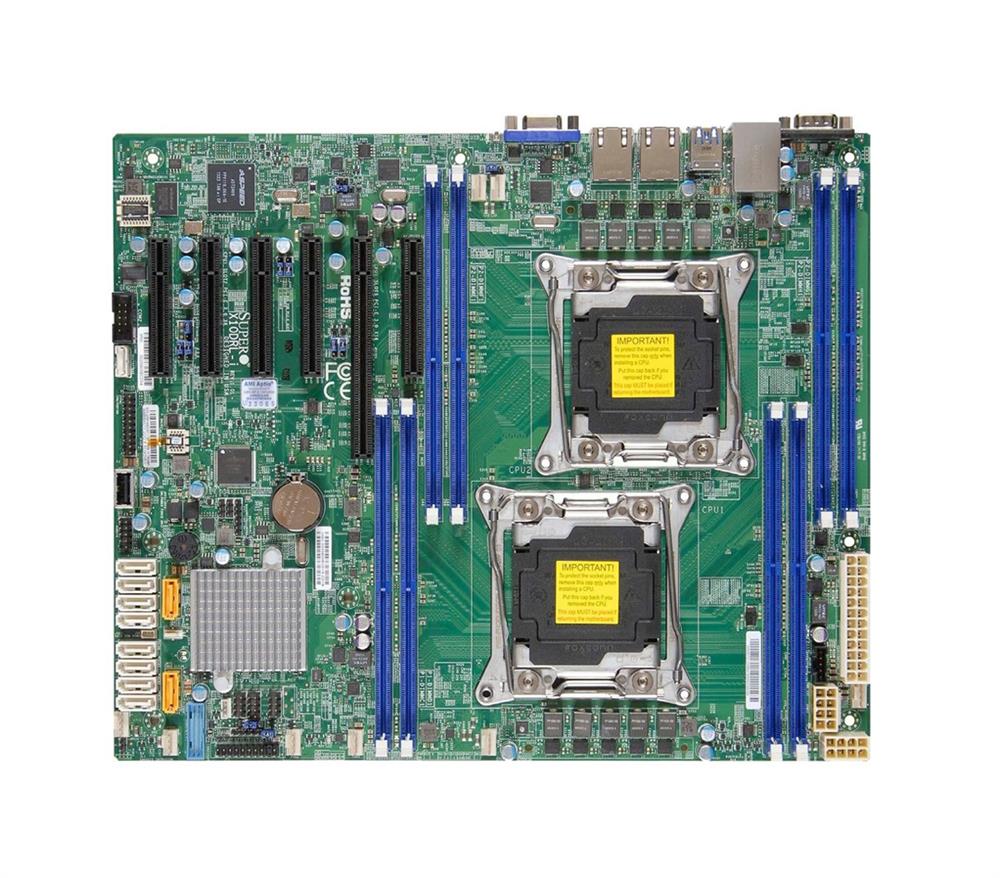 MBD-X10DRL-I-B SuperMicro X10DRL-I Dual Socket R3 LGA 2011 Xeon E5-2600 v4 / v3 Intel C612 Chipset DDR4 8 x DIMM 10 x SATA 6Gbps ATX Server Motherboard (Refurbished)