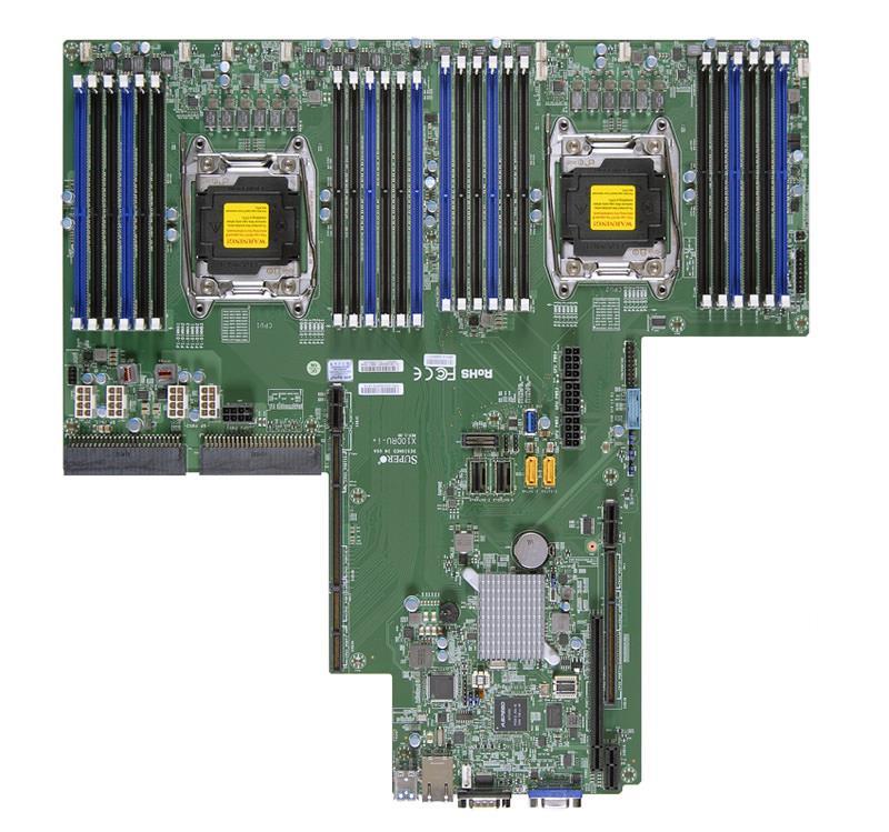 MBD-X10DRU-i+-B SuperMicro X10DRU-i+ Dual Socket R3 LGA 2011 Intel C612 Chipset Xeon E5-2600 v4/v3 Processors Support DDR4 24x DIMM 10x SATA3 6.0Gb/s Proprietary Ultra/WIO Server Motherboard (Refurbished)