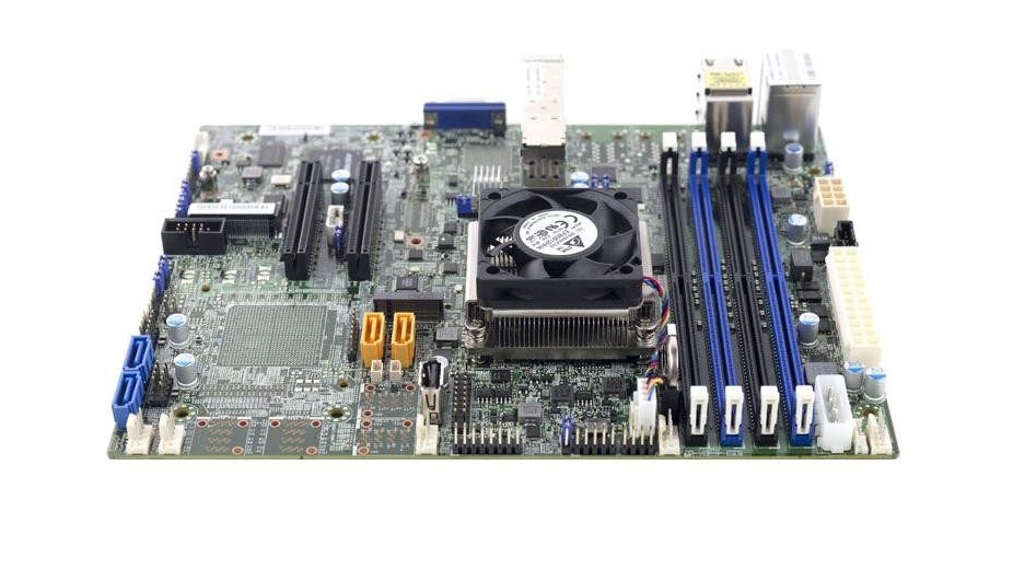 MBD-X10SDV-4C-7TP4F SuperMicro X10SDV-4C-7TP4F Socket FCBGA 1667 System On Chipset Intel Xeon D-1518 Processors Support DDR4 4x DIMM 4x SATA3 6.0Gb/s Flex-ATX Motherboard (Refurbished) 