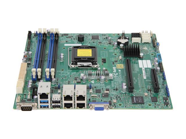 MBD-X10SLM+-LN4F-O SuperMicro X10SLM+-LN4F Single Socket LGA 1150 Intel C224 Express Chipset Xeon E3-1200 v3/ 4th Generation Core i3 / Pentium / Celeron Processors Support DDR3 4x DIMM 4x SATA3 6.0Gb/s Micro-ATX Server Motherboard (Refurbished)