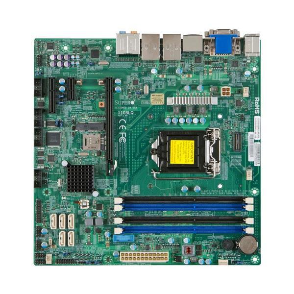 MBD-X10SLQ-L -B SuperMicro X10SLQ-L Socket LGA 1150 Intel Q87 Express Chipset 4th Generation Core i7 / i5 / i3 / Pentium / Celeron Processors Support DDR3 2xDIMM 5x SATA3 6.0Gb/s uATX Motherboard (Refurbished)