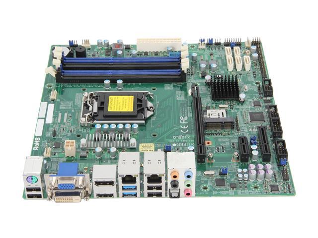 MBD-X10SLQ-O SuperMicro X10SLQ Socket LGA 1150 Intel Q87 Express Chipset 4th Generation Core i7 / i5 / i3 / Pentium / Celeron Processors Support DDR3 4x DIMM 6x SATA3 6.0Gb/s Micro-ATX Motherboard (Refurbished)
