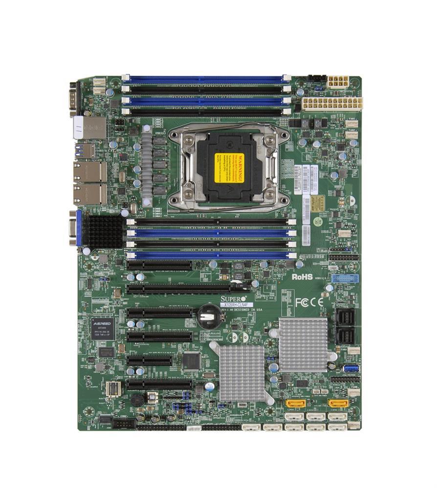 MBD-X10SRH-CLN4F SuperMicro X10SRH-CLN4F Socket R3 LGA 2011 Xeon E5-1600 / E5-2600 v4 / v3 Intel C612 Chipset DDR4 8 x DIMM 10 x SATA 6Gbps 8 x SAS 12 Gbps ATX Server Motherboard (Refurbished)