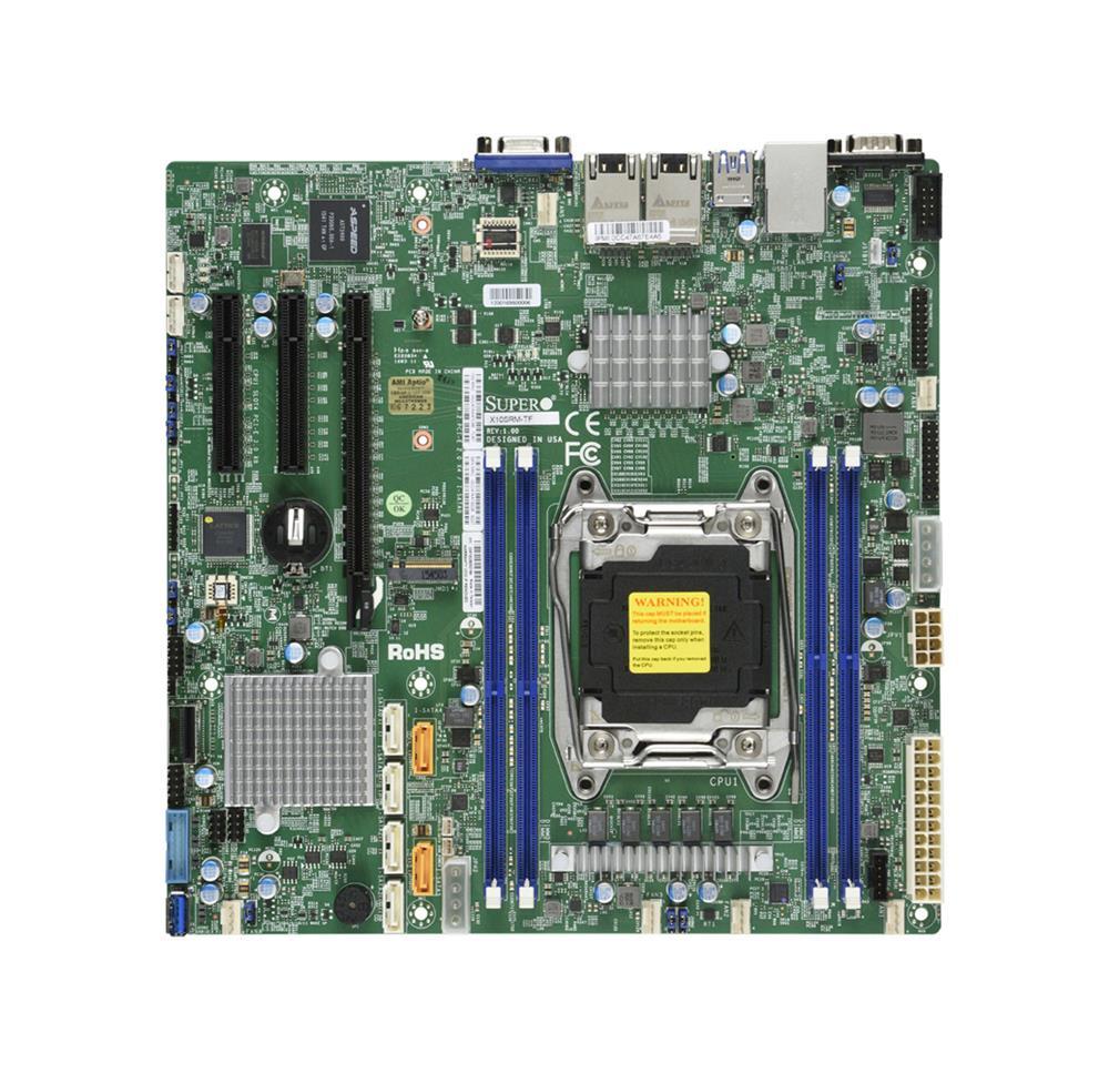 MBD-X10SRM-TF-O SuperMicro X10SRM-TF Socket R3 LGA 2011 Xeon E5-1600 / E5-2600 v4 / v3 Intel C612 Chipset DDR4 4 x DIMM 10 x SATA 6Gbps micro-ATX Server Motherboard (Refurbished)