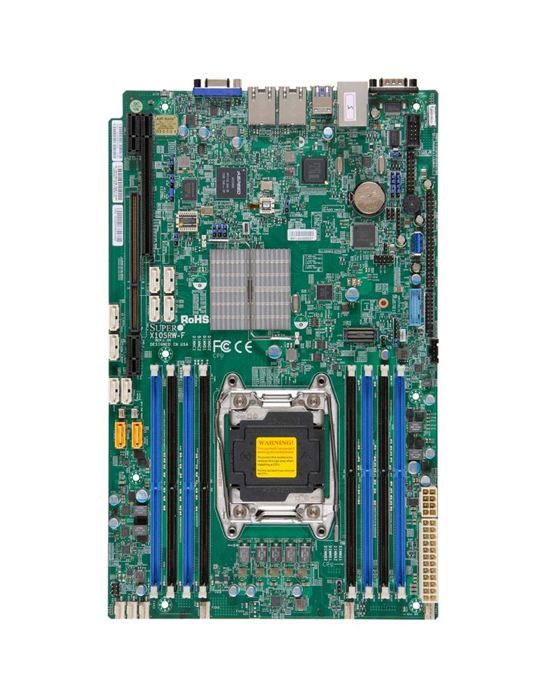 MBD-X10SRW-F-B SuperMicro X10SRW-F Socket R3 LGA 2011 Xeon E5-1600 / E5-2600 v4 / v3 Intel C612 Chipset DDR4 8 x DIMM 10 x SATA 6Gbps Proprietary Server Motherboard (Refurbished)