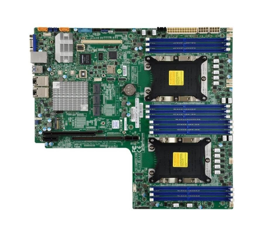 MBD-X11DDW-L-B Supermicro X11DDW-L Server Motherboard Intel Chipset Socket P LGA-3647 1 x Bulk Pack Proprietary Form Factor 2 x Processor Support 1.50TB DDR4 SDRAM Maximum RAM 2.67 GHz, 2.40 GHz, 2.13 GHz Memory Speed Supported RDIMM, DIMM, LRDIMM 12 x Memory Slots Serial ATA/600 RAID Supported Controller 10, 5, 1, 0 RAID Levels On-board Video Chipset 4 x USB 3.0 Port ASPEED AST2500 7.1 Audio Channels Gigabit Ethernet 2 x PCI Express x16 Slots 4 x USB Ports VGA 1 x (Refurbished)