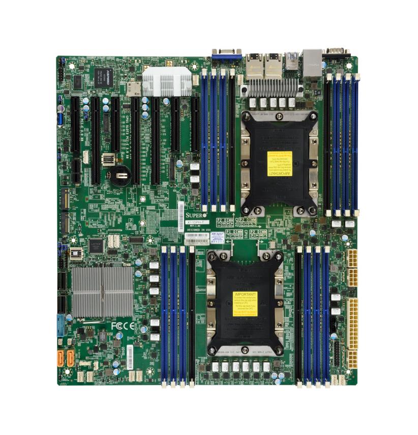 MBD-X11DPH-T SuperMicro Socket LGA 3647 Intel C622 Chipset Intel Xeon Scalable Processors Support DDR4 16x DIMM 10x SATA3 6.0Gb/s Extended-ATX Server Motherboard (Refurbished)