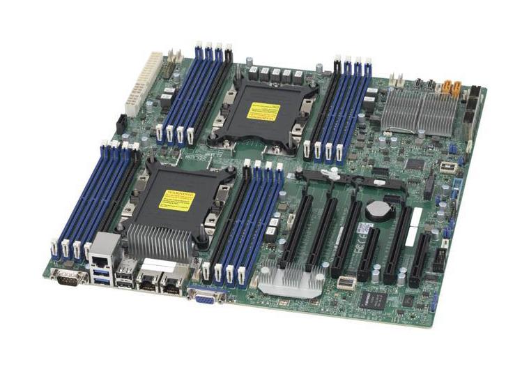 MBD-X11DPI-NT-B SuperMicro X11DPi-NT Dual Socket P Xeon Scalable Processors Supported Intel C622 Chipset Proprietary Twin Server Motherboard (Refurbished) 