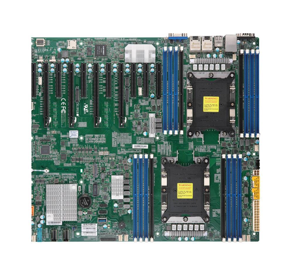 MBD-X11DPX-T SuperMicro X11DPX-T Socket LGA 3647 Intel C621 Chipset Intel Xeon Scalable Processors Support DDR4 16x DIMM 10x SATA3 6.0Gb/s Proprietary Motherboard (Refurbished)