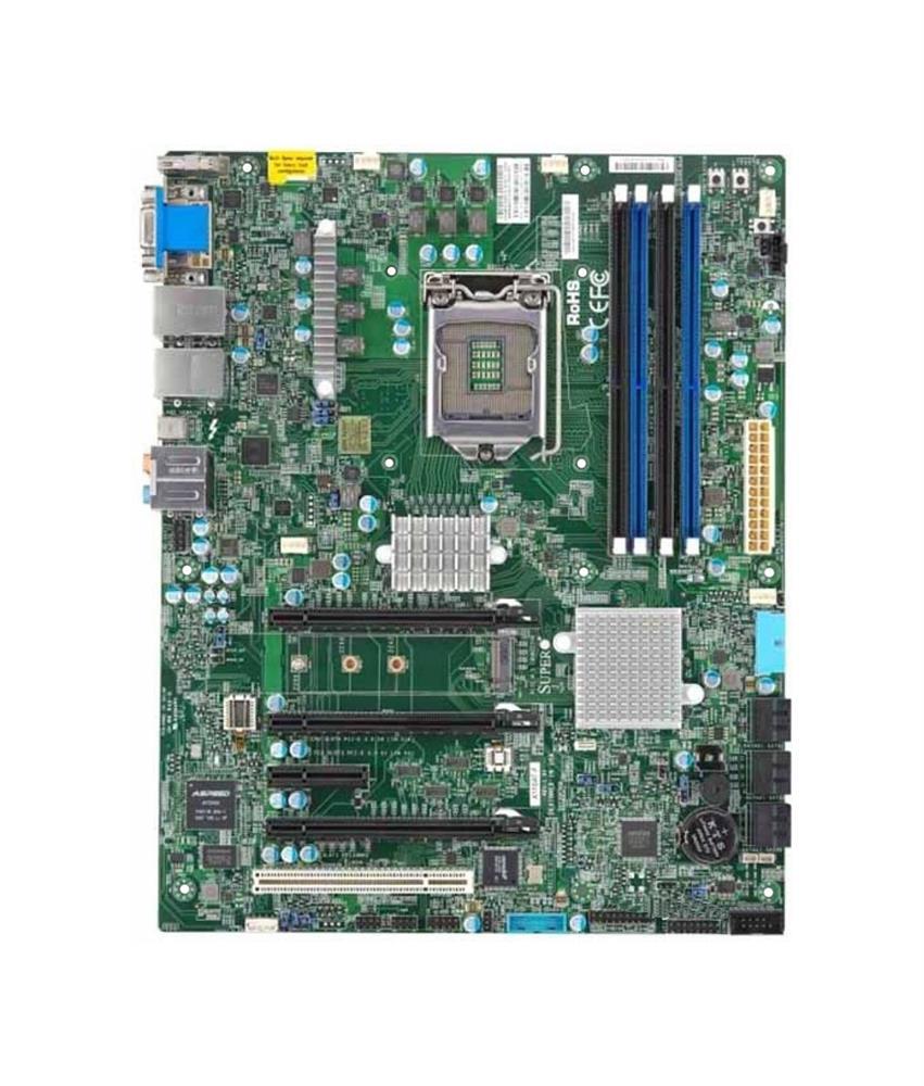 MBD-X11SAT SuperMicro X11SAT Socket LGA 1151 Intel C236 Chipset Xeon E3-1200 v5/v6 6th/7th Generation Core i7 / i5 / i3 / Pentium / Celeron Processors Support DDR4 4x DIMM 6x SATA3 6.0Gb/s ATX Server Motherboard (Refurbished)