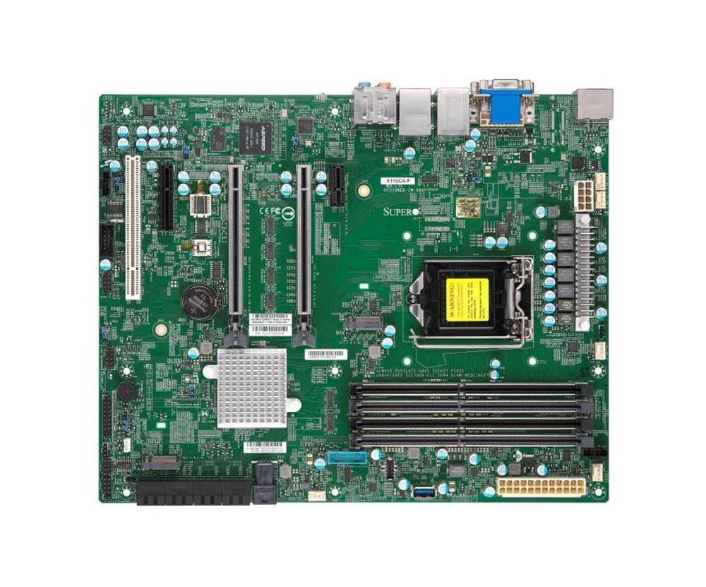 MBD-X11SCA-F-O SuperMicro X11SCA-F Socket LGA 1151 Intel C246 Chipset 8th Generation Core i7 / i5 / i3 / Pentium / Celeron / Xeon E Processors Support DDR4 4x DIMM 8x SATA3 6.0Gb/s ATX Server Motherboard (Refurbished)