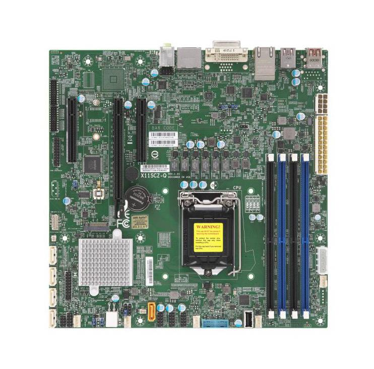 MBD-X11SCZ-Q-O SuperMicro X11SCZ-Q Socket LGA 1151 Intel Q370 Chipset 8th/9th Generation Core i9 / i7 / i5 / i3 / Pentium / Celeron Processors Support DDR4 4x DIMM 5x SATA3 6.0Gb/s uATX Motherboard (Refurbished)