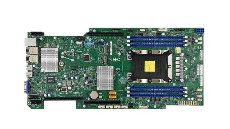 MBD-X11SPG-TF-O SuperMicro X11SPG-TF Socket LGA 3647 Intel C621 Chipset Intel Xeon Scalable Processors Support DDR4 6x DIMM 6x SATA 6.0Gb/s Proprietary Server Motherboard (Refurbished)