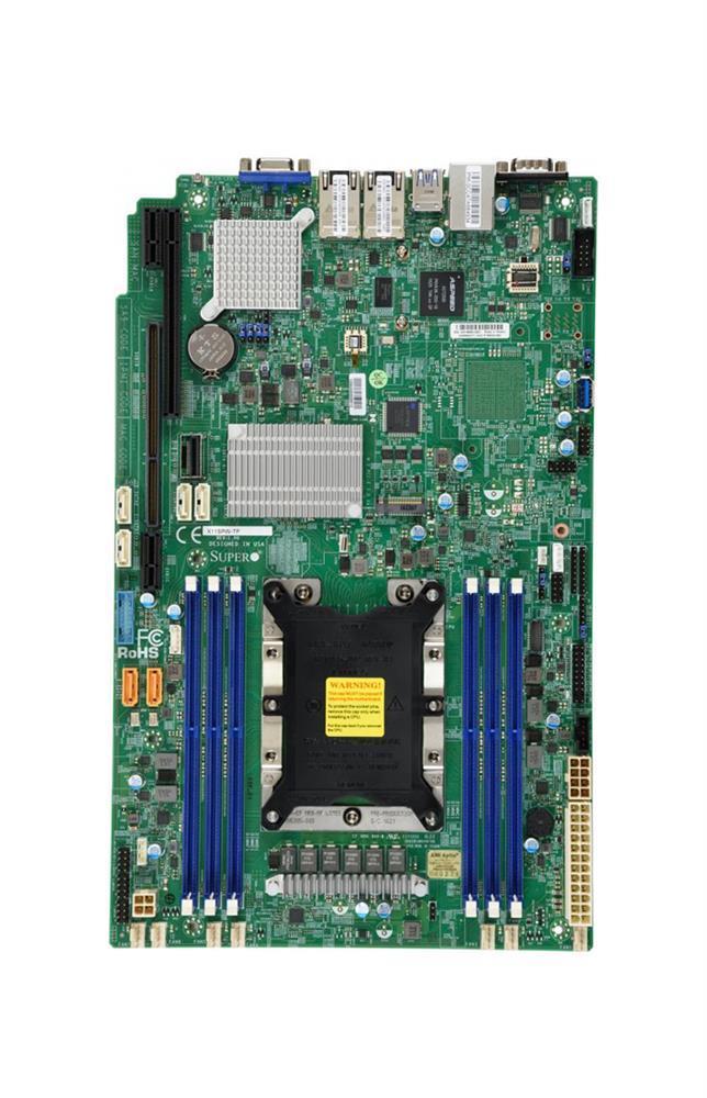MBD-X11SPW-TF-B Supermicro X11SPW-TF Server Motherboard Intel Chipset Socket P LGA-3647 1 x Bulk Pack Proprietary Form Factor 1 x Processor Support 768GB DDR4 SDRAM Maximum RAM 2.67 GHz, 2.40 GHz, 2.13 GHz, 1.87 GHz, 1.60 GHz Memory Speed Supported RDIMM, DIMM, LRDIMM 6 x Memory Slots Serial ATA/600 RAID Supported Controller 10, 5, 1, 0 RAID Levels On-board Video Chipset 2 x USB 3.0 Port ASPEED AST2500 10Gigabit Ethernet 1 x PCI Express x16 Slots 4 x USB Ports VGA 1 x (Refurbished)
