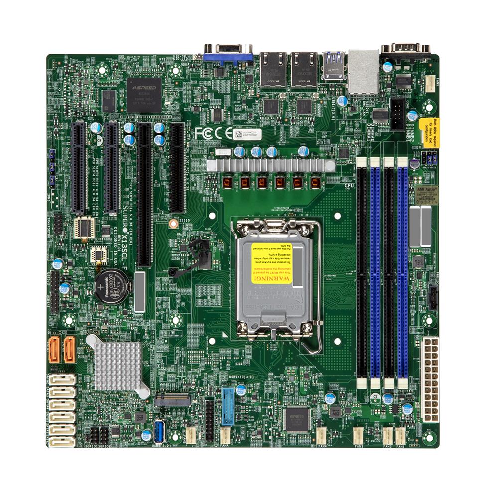 MBD-X13SCL-F SuperMicro X13SCL-F Socket LGA 1700 Intel C262 Chipset Intel Xeon E-2400/ Pentium Processors Support DDR5 4x DIMM 8x SATA3 6.0Gb/s Micro-ATX Motherboard (Refurbished)