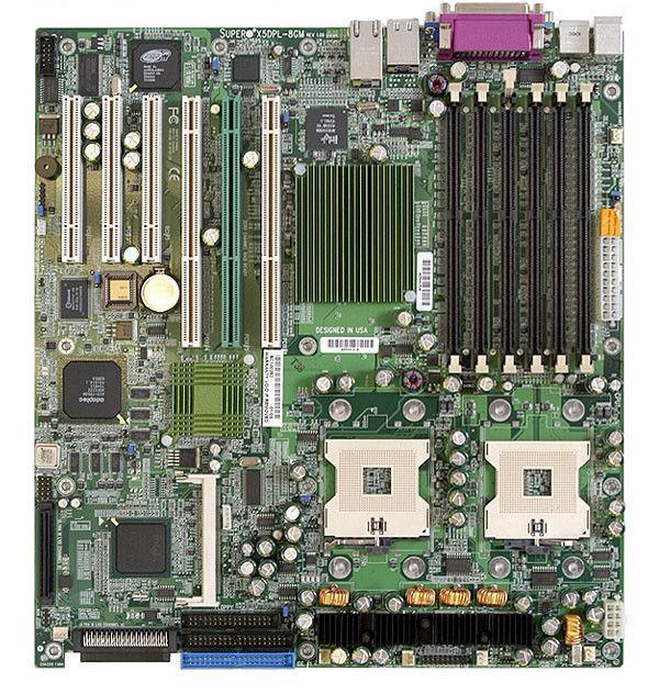 MBD-X5DPL-8GM-O SuperMicro X5DPL-8GM Dual Socket PGA 604 Intel E7501 Chipset Xeon Processors Support DDR 6x DIMM Extended ATX Server Motherboard (Refurbished)