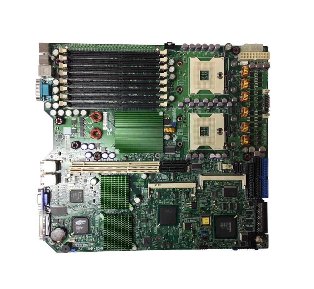 MBD-X6DHR-8G-B SuperMicro X6DHR-8G Dual Socket mPGA604 Intel E7520 Chipset Dual 64-Bit Intel Xeon Processors Support DDR 8x DIMM 2x SATA Extended ATX Server Motherboard (Refurbished)