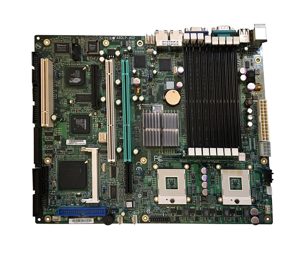 MBD-X6DLP-4G2-O SuperMicro X6DLP-4G2 Dual Socket FC-mPGA4 Intel E7520 Chipset Intel Dual-Core Xeon Processors Support DDR2 8x DIMM 2x SATA ATX Server Motherboard (Refurbished)