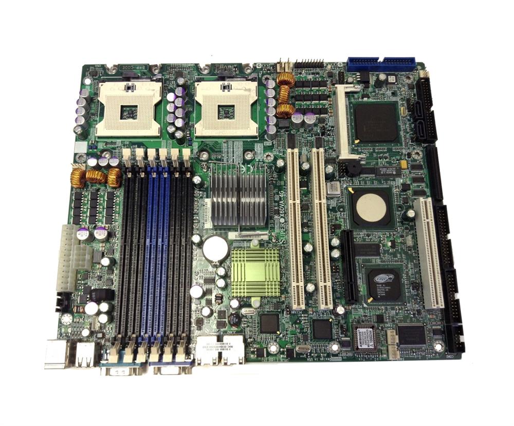 MBD-X6DVA-4G2 SuperMicro X6DVA-4G2 Dual Socket FC-mPGA4 Intel E7320 Chipset 64-Bit Intel Xeon Processors Support DDR2 6x DIMM 2x SATA ATX Server Motherboard (Refurbished)
