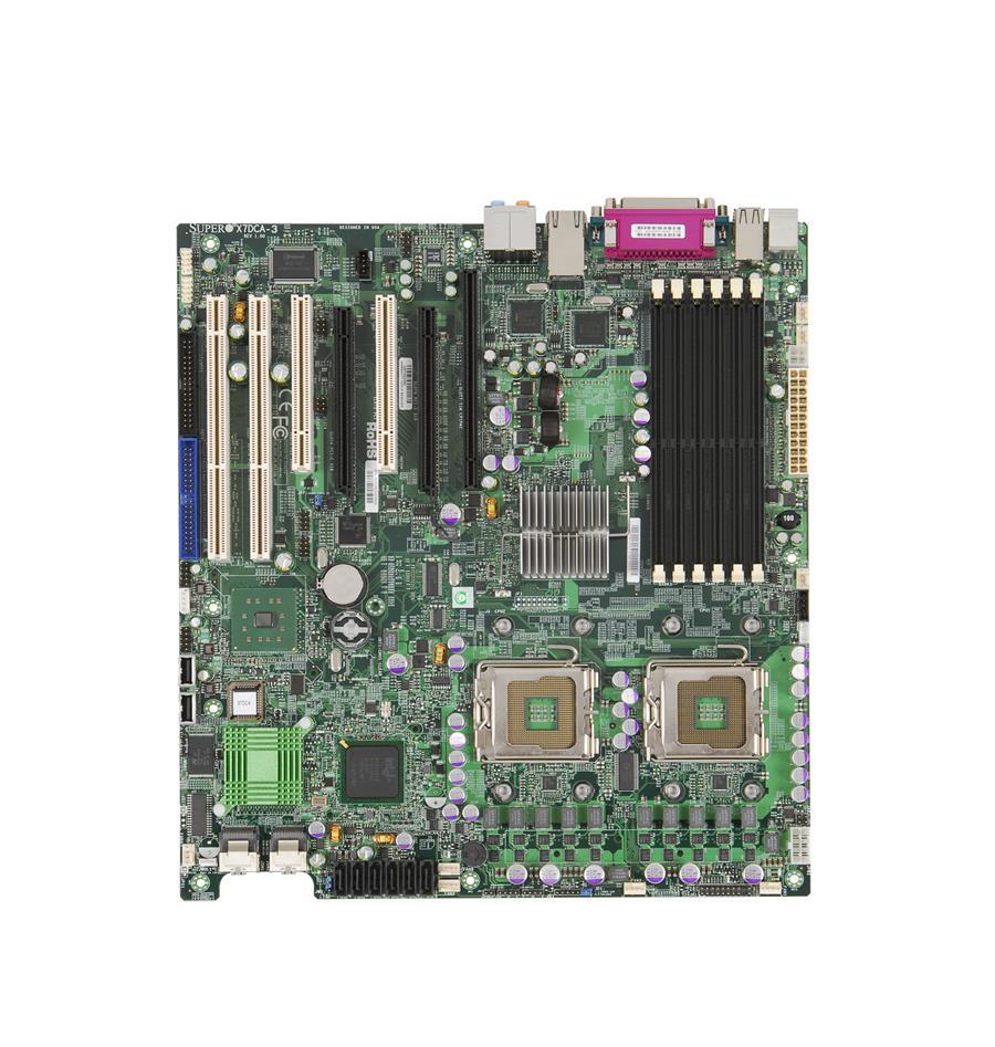 MBD-X7DCA-3 SuperMicro Intel 5100 Chipset Quad-Core Xeon 5400/5300 Series and Dual-Core Xeon 5200/5100 Series Processors Support Dual Socket LGA771 Extended-ATX Server Motherboard (Refurbished)
