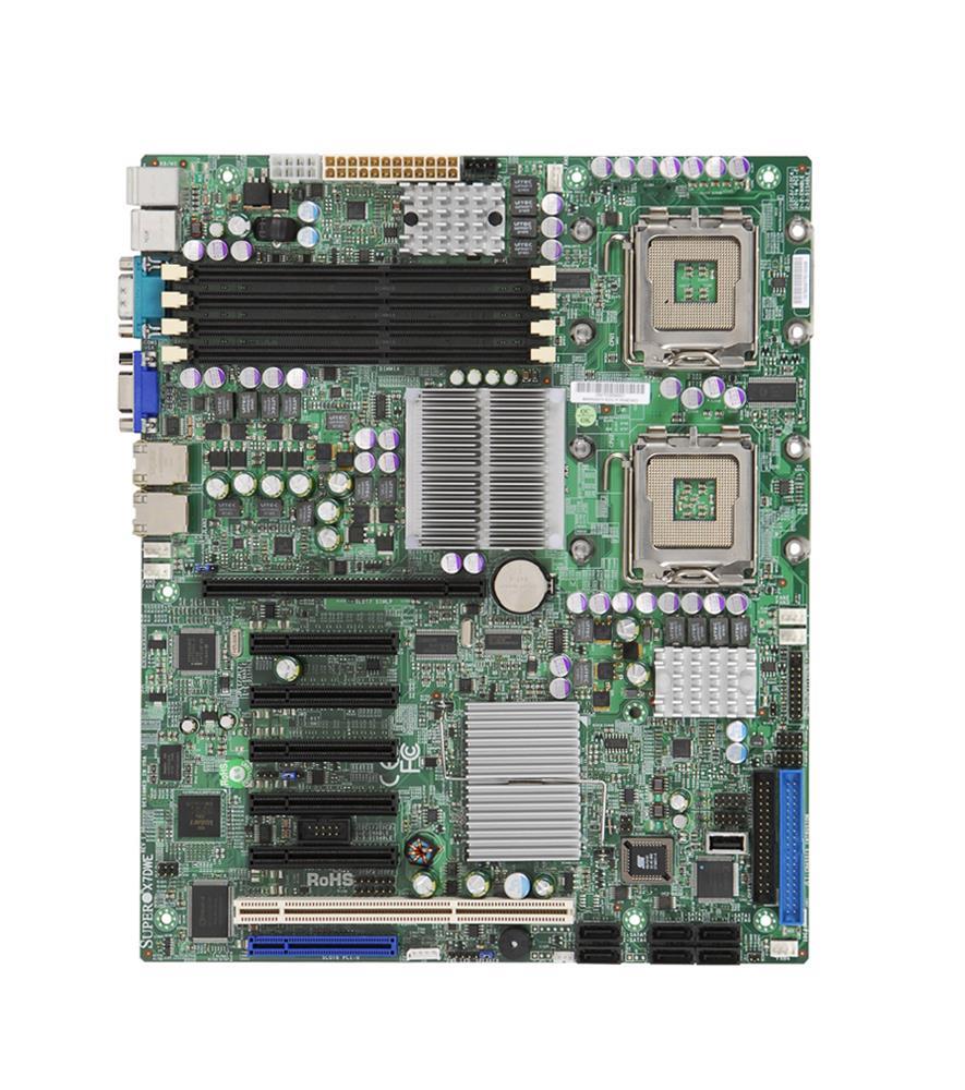MBD-X7DWE-O SuperMicro X7DWE Dual Socket LGA 771 Intel 5400 Chipset Dual 64-Bit Intel Xeon Processors Support DDR2 4x DIMM 6x SATA 3.0GGb/s ATX Server Motherboard (Refurbished)