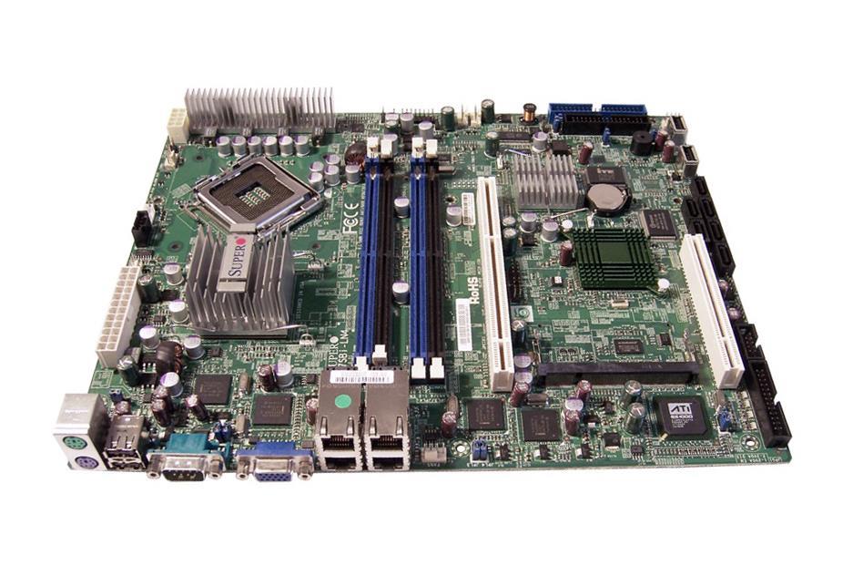 MBD-X7SBI-LN4-O SuperMicro X7SBI-LN4 Socket LGA 775 Intel 3200 + ICH9R Chipset Intel Xeon 3000 Series/ Core 2 Quad/Dual Processors Support DDR2 4x DIMM 6x SATA 3.0Gb/s ATX Server Motherboard (Refurbished)