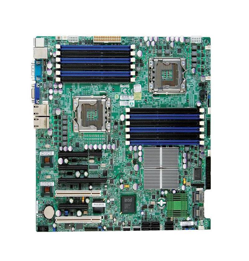 MBD-X8DT3-LN4F SuperMicro X8DT3-LN4F Dual Socket LGA 1366 Intel 5520 Chipset Intel Xeon 5600/5500 Series Processors Support DDR3 12x DIMM 6x SATA2 3.0Gb/s Extended-ATX Motherboard (Refurbished)
