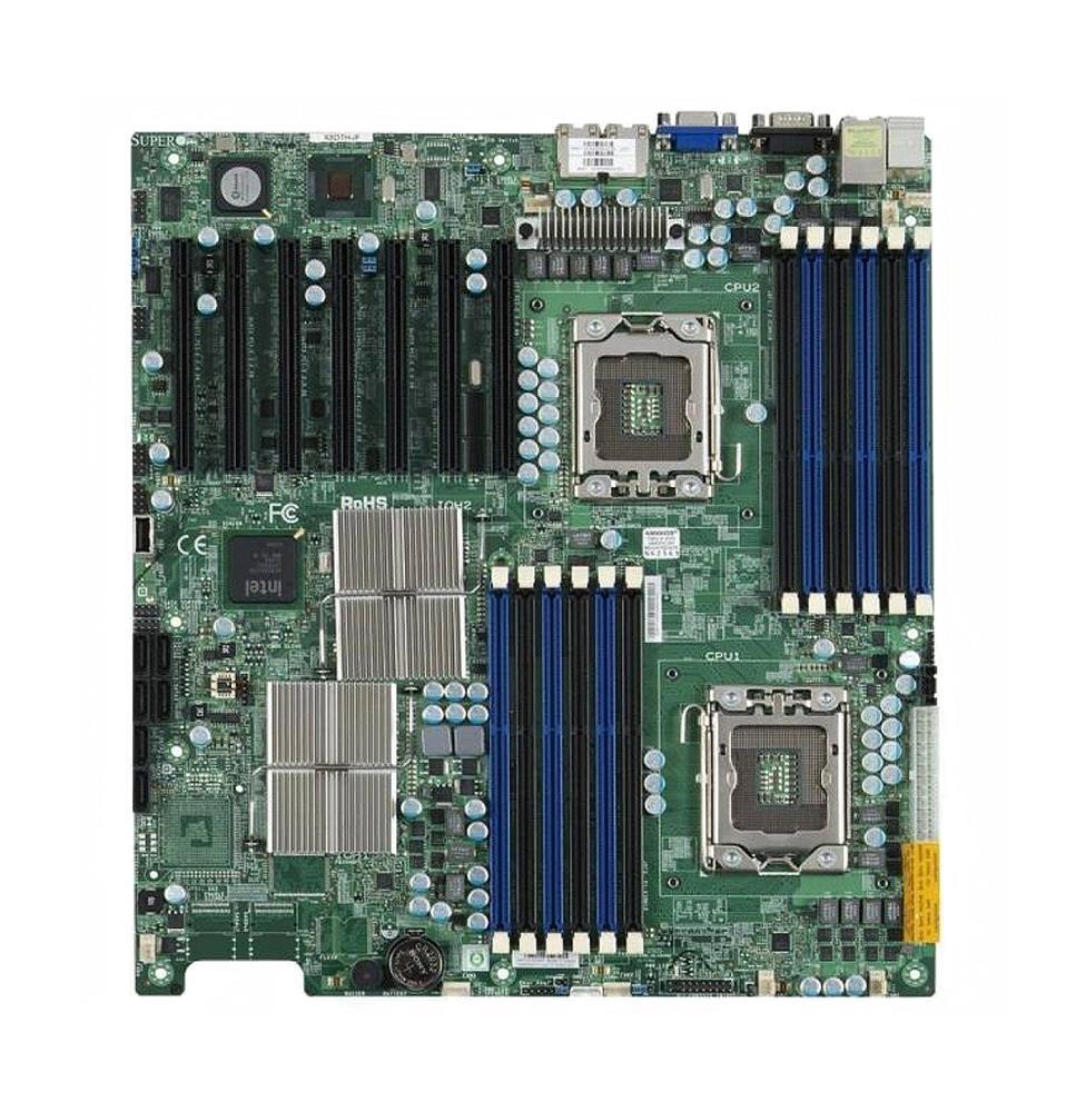 MBD-X8DTH-I-B SuperMicro X8DTH-I Dual Socket LGA 1366 Intel Xeon 5520 Chipset Intel Xeon 5600/5500 Series Processors Support DDR3 12x DIMM 6x SATA2 3.0Gb/s Extended-ATX Server Motherboard (Refurbished)