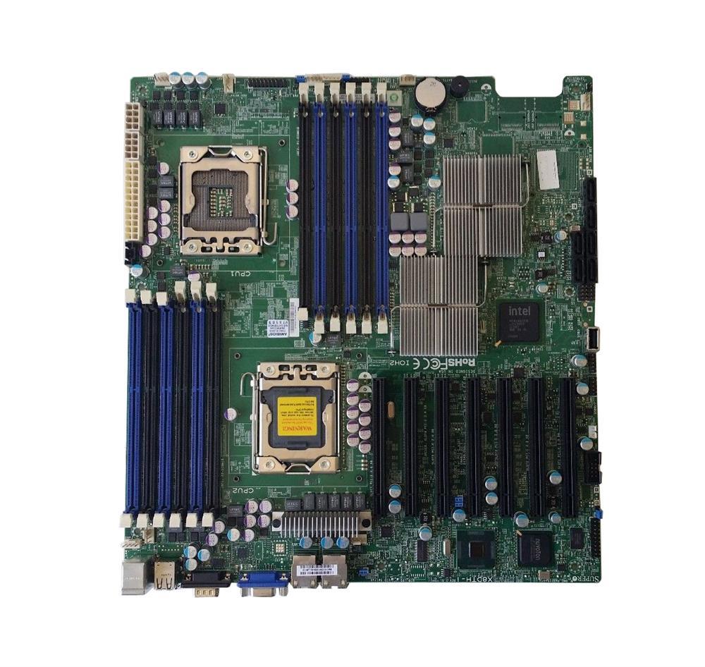 MBD-X8DTH-I-O SuperMicro X8DTH-I Dual Socket LGA 1366 Intel Xeon 5520 Chipset Intel Xeon 5600/5500 Series Processors Support DDR3 12x DIMM 6x SATA2 3.0Gb/s Extended-ATX Server Motherboard (Refurbished)