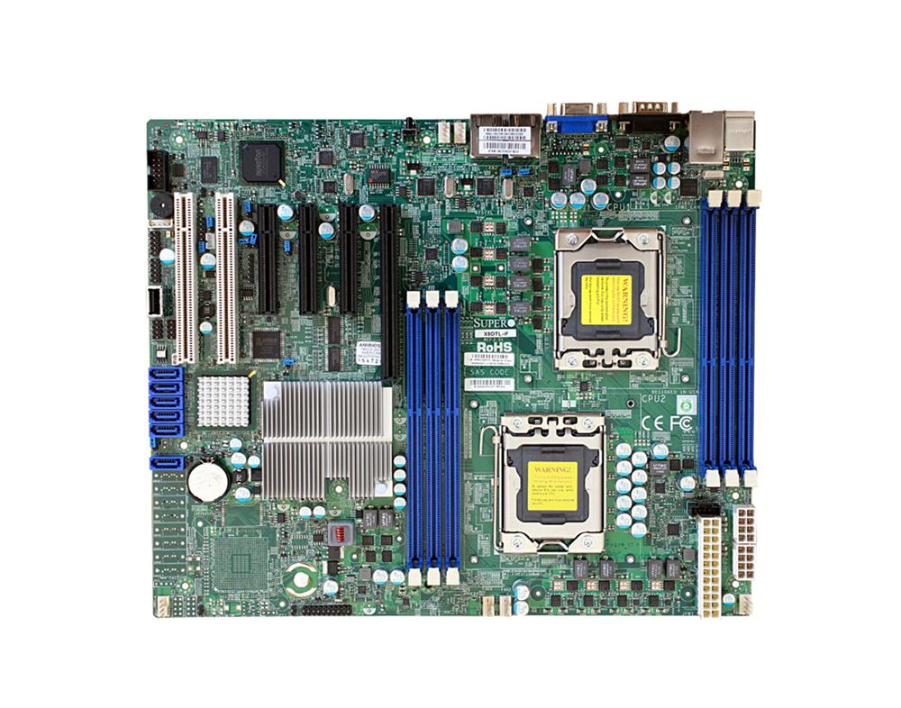 MBD-X8DTL-IF-B SuperMicro X8DTL-IF Dual Socket LGA 1366 Intel 5500 Chipset Intel Xeon 5600/5500 Series Processors Support DDR3 6x DIMM 6x SATA2 3.0Gb/s ATX Server Motherboard (Refurbished)