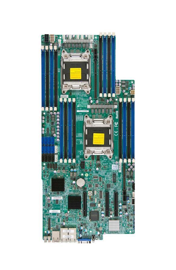 MBD-X9DRFF-7T+Plus SuperMicro X9DRFF-7T+ Dual Socket R LGA 2011 Intel C602 Chipset Xeon E5-2600/ E5-2600 v2 Processors Support DDR3 16x DIMM 4x SATA2 3.0Gb/s Proprietary Server Motherboard (Refurbished)
