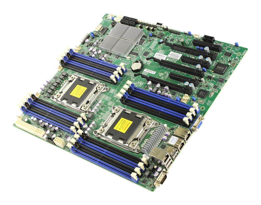 MBD-X9DRI-F SuperMicro X9DRI-F Dual Socket LGA 2011 Intel C602 Chipset Intel Xeon E5-2600/E5-2600 v2 Processors Support DDR3 16x DIMM 2x SATA3 6.0Gb/s E-ATX Server Motherboard (Refurbished)