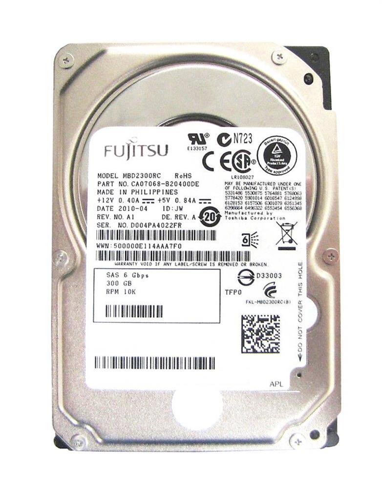 MBD2300RC90DAYS Fujitsu Enterprise 300GB 10000RPM SAS 6Gbps 16MB Cache 2.5-inch Internal Hard Drive