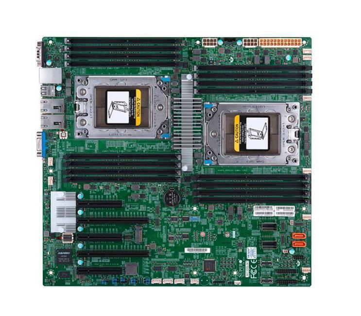 MBDH11DSIB SuperMicro H11DSi-NT Socket SP3 AMD System On Chipset AMD EPYC 7000 Series Processors Support DDR4 16x DIMM 10x SATA 3.0Gb/s E-ATX Motherboard (Refurbished) MBD-H11DSI-NT-B (Refurbished)
