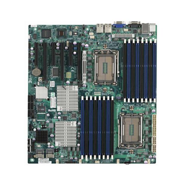 MBDH8DGIFO SuperMicro Socket G34 AMD SR5690 + SP5100 Chipset AMD Opteron 6000 Series Processors Support DDR3 16x DIMM 6x SATA2 3.0Gb/s E-ATX Server Motherboard (Refurbished)