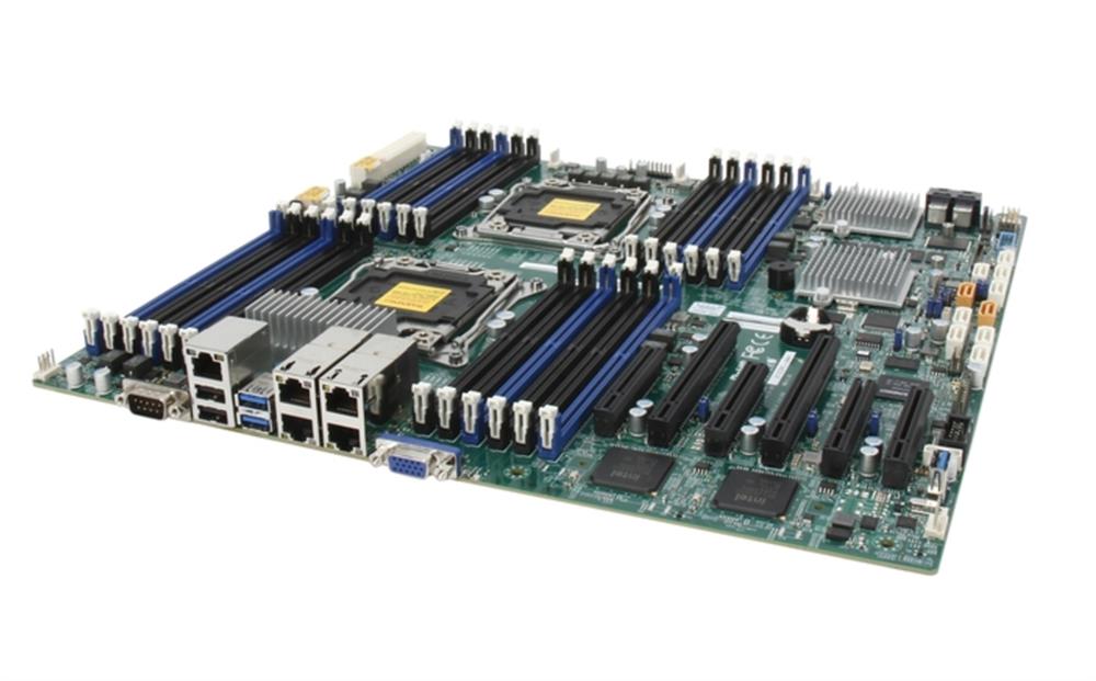 MBDX10DRCLN4O SuperMicro X10DRC-LN4 Dual Socket R3 LGA 2011 Xeon E5-2600 v4 / v3 Intel C612 Chipset DDR4 24 x DIMM 10 x SATA 6Gbps 8 x SAS 12Gbps EE-ATX Server Motherboard (Refurbished)