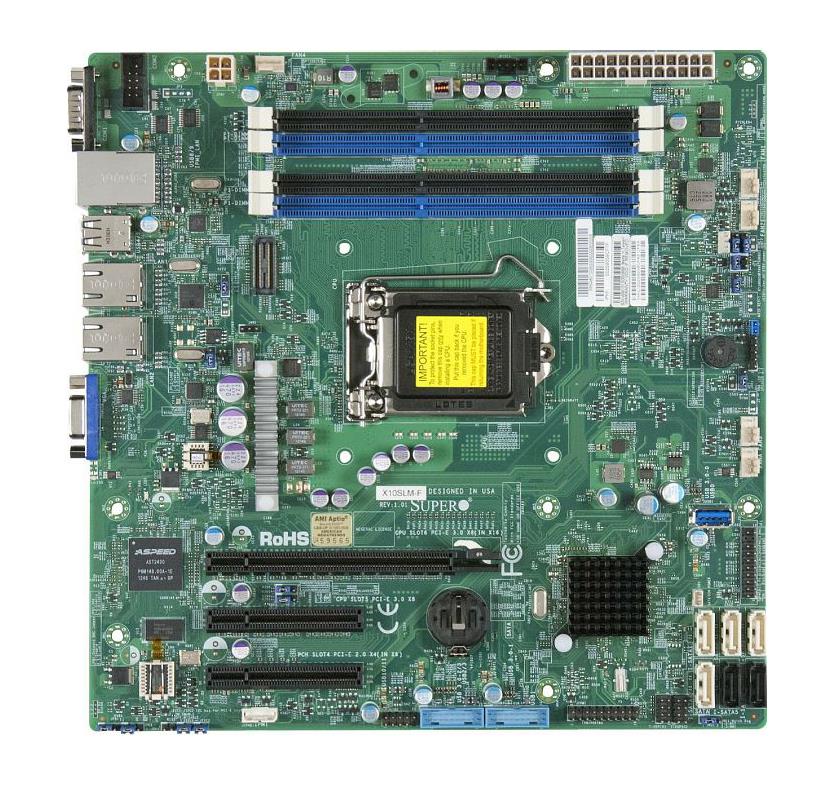 MBDX10SLMFO SuperMicro Server Xeon E3-1200 LGA1150 C224 DDR3 1600 SATA PCi Express Uatx Motherboard (Refurbished)