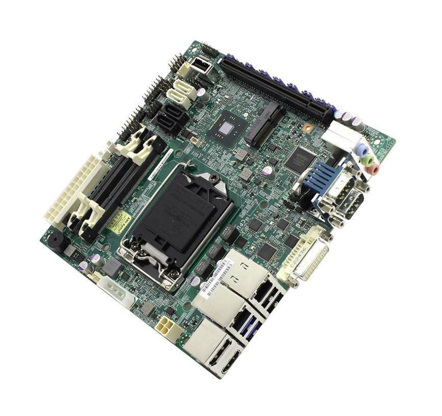 MBDX10SLVQB SuperMicro X10SLV-Q Socket LGA 1150 Intel Q87 Express Chipset 4th Generation Core i7 / i5 / i3 / Pentium / Celeron Processors Support DDR3 2x DIMM 4x SATA3 6.0Gb/s Mini-ITX Motherboard (Refurbished)