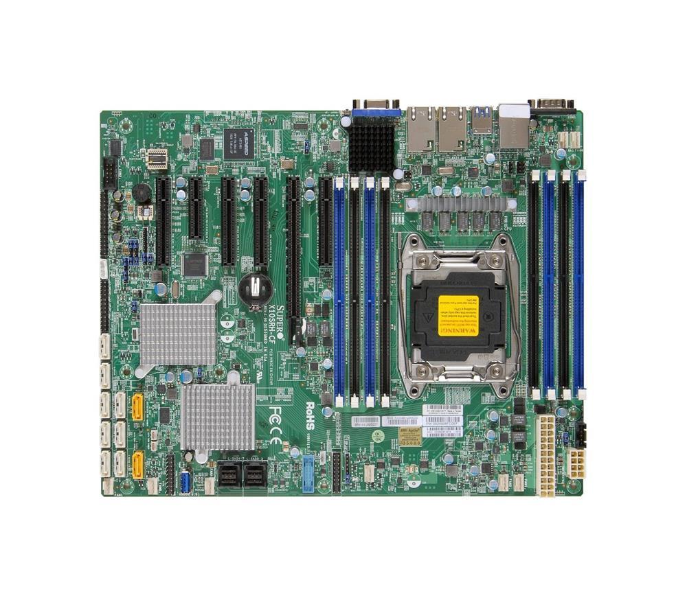 MBDX10SRHCFO SuperMicro X10SRH-CF Socket R3 LGA 2011 Xeon E5-1600 / E5-2600 v4 / v3 Intel C612 Chipset DDR4 8 x DIMM 10 x SATA 6Gbps 8 x SAS 12 Gbps ATX Server Motherboard (Refurbished)