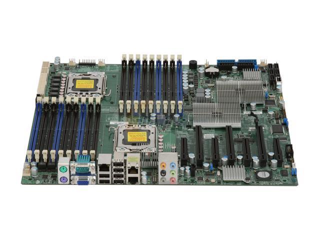 MBDX8DAH SuperMicro X8DAH+-F Dual Socket LGA 1366 Intel 5520 Chipset Intel Xeon 5600/5500 Series Processors Support DDR3 18x DIMM 6x SATA2 3.0Gb/s Enhanced Extended ATX Server Motherboard (Refurbished)