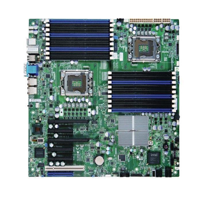 MBDX8DTNFB SuperMicro X8DTN+-F Dual Socket LGA 136 Intel 5520 Chipset Intel Xeon 5600/5500 Series Processors Support DDR3 18x DIMM 6x SATA2 3.0Gb/s Enhanced Extended-ATX Server Motherboard (Refurbished)