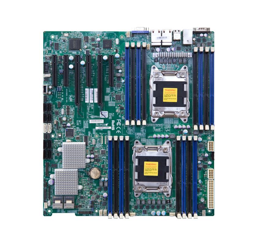 MBDX9DRL7FO SuperMicro X9DRL-7F Dual Socket LGA 2011 Intel C602J Chipset Intel Xeon E5-2600/E5-2600 v2 Processors Support DDR3 8x DIMM 4x SATA2 3.0Gb/s ATX Server Motherboard (Refurbished)